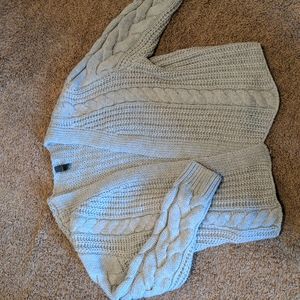 Gray sweater cardigan